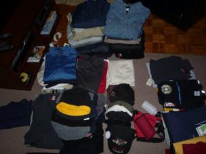 stocking challenge and care backpacks clothes